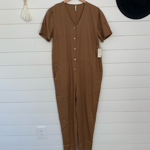 Rylee + Cru Pants - Rylee + Cru Utility Jumpsuit